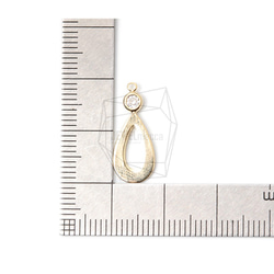 PDT-2316-G【2個入り】ティアドロップペンダント/Teardrop shape Pendant 5枚目の画像