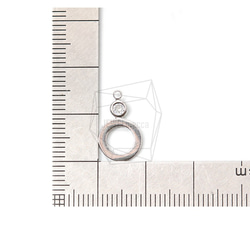 PDT-2318-R【2個入り】サークルペンダント/Circle Pendant / 9mmx15mm 5枚目の画像