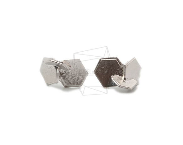 ERG-1329-MR【2個入り】トリプルヘキサゴンピアス,Triple Hexagon 