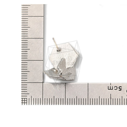ERG-1329-MR [2 件] 三重六角耳環，三重六角耳環柱 第5張的照片