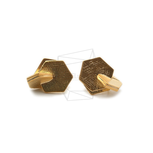 ERG-1330-MG【2個入り】ダブルヘキサゴンピアス,Double Hexagon 