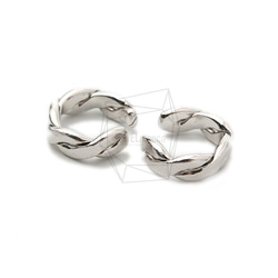 ERG-1356-R【2個入り】ブラシラウンドイヤーカフ/Brushed Round Earcuffs Earrings 2枚目の画像