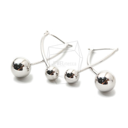 ERG-1357-R【2個入り】ダブルボールピアス,Double Ball Earring Post 2枚目の画像