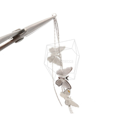 ERG-1390-R【2個入り】バタフライタッセルチャーム,Butterfly Tassel Earring Charm 4枚目の画像
