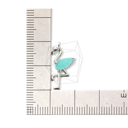 PDT-2338-R [2個]火烈鳥吊墜，火烈鳥石吊墜 第5張的照片