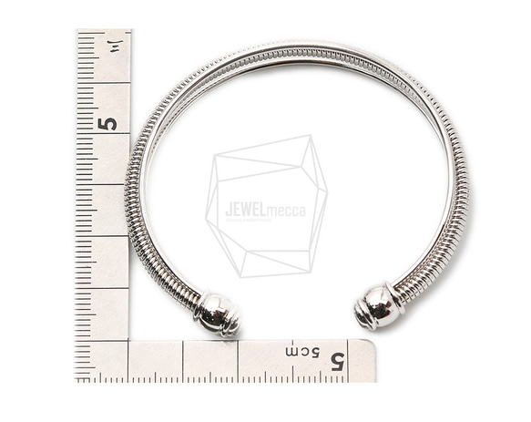 BRA-035-R【1個入り】バンドカフブレスレット,Band Cuff Bracelet 5枚目の画像