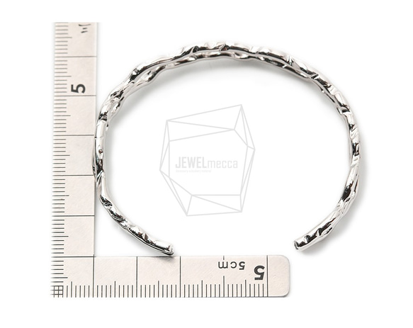 BRA-037-R【1個入り】バンドカフブレスレット,Band Cuff Bracelet 5枚目の画像