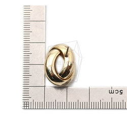 ERG-1408-G [2件]雙環耳環，雙環耳環柱 第5張的照片