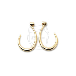 ERG-1410-G【2個入り】Lシェイピアスキャッチ,L shape Earrings Back 1枚目の画像