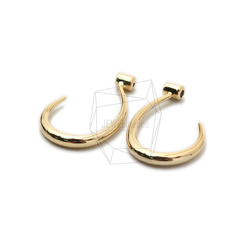 ERG-1410-G【2個入り】Lシェイピアスキャッチ,L shape Earrings Back 2枚目の画像