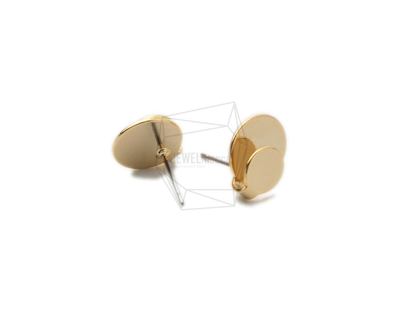 ERG-1421-G【2個入り】ラウンドピアス,Round Post Earring 3枚目の画像