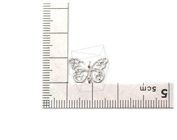 ERG-1317-MR【2個入り】バタフライピアス ,Butterfly Earring Post/10mm x 15m 5枚目の画像
