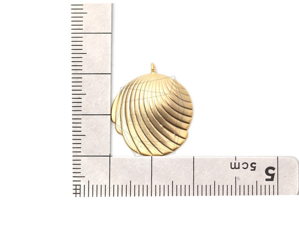 PDT-2304-MG【2個入り】シェルペンダント,Shell Charms,Beach Charms 5枚目の画像