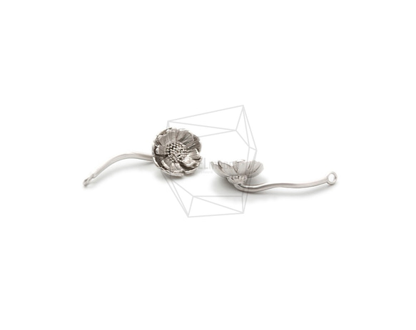 PDT-2307-MR【2個入り】ペタルフラワーピアス,Petal Flower Earring Post 3枚目の画像