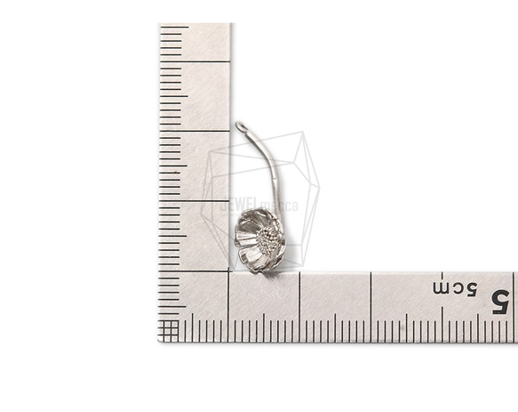 PDT-2307-MR【2個入り】ペタルフラワーピアス,Petal Flower Earring Post 5枚目の画像