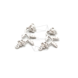 PDT-2308-MR【2個入り】ペタルフラワーペンダント,Petal Flower Earring Pendant 2枚目の画像