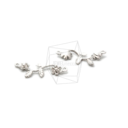 PDT-2308-MR【2個入り】ペタルフラワーペンダント,Petal Flower Earring Pendant 3枚目の画像