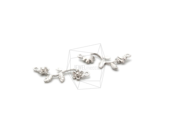 PDT-2308-MR【2個入り】ペタルフラワーペンダント,Petal Flower Earring Pendant 3枚目の画像