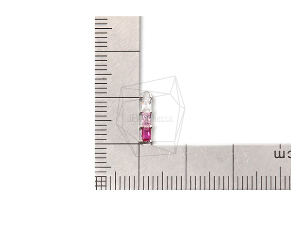 PDT-2309-R [2個]立方棒吊墜，立方棒吊墜 第5張的照片