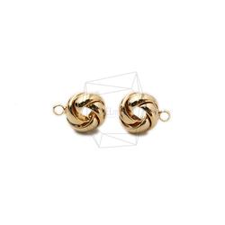 ERG-1395-G【2個入り】フープピアス/Hoop Post Earrings/10mm X 12mm 1枚目の画像