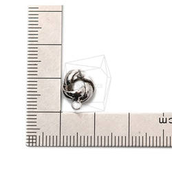 ERG-1395-R [2 件] 圈形耳環 / 圈形耳釘 / 10mm X 12mm 第5張的照片