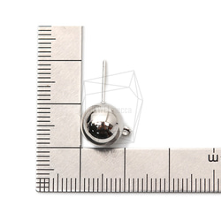 ERG-1398-R [4 件] 圓球耳環，圓球耳釘 第5張的照片
