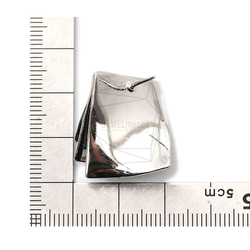ERG-1429-R [2個]方波穿孔，波浪形耳環 第5張的照片