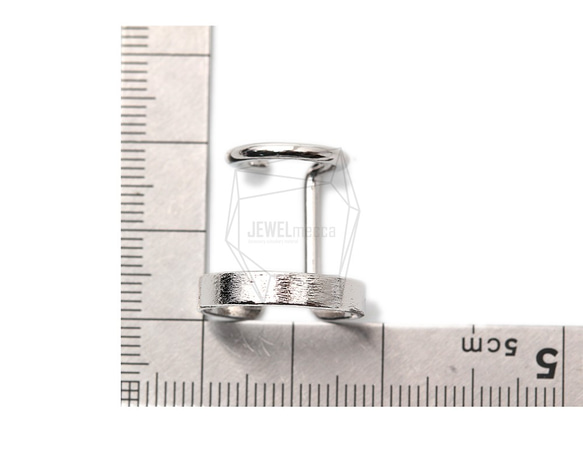 ERG-1431-R [2件]拉絲圓形耳釘耳環 第5張的照片