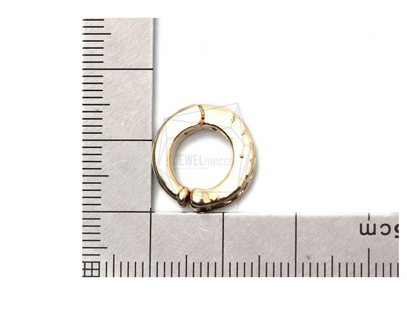 ERG-1432-G [2件]立方圓形耳釘耳環 第5張的照片