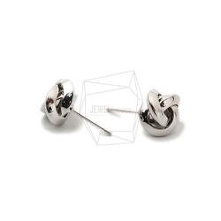 ERG-1400-R [2 件] 圈形耳環/圈形柱式耳環/10mm X 10mm 第3張的照片