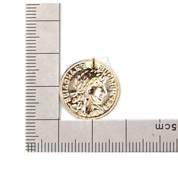 ERG-1407-G [2 件] 硬幣耳環、硬幣柱耳環 / 18mm x 18mm 第5張的照片