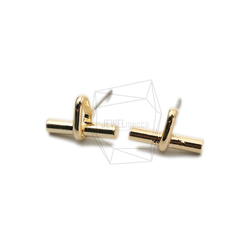 ERG-1444-G【2個入り】バーピアス,Small bar Post Earring/8mm X 10mm 2枚目の画像