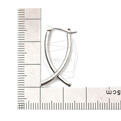 ERG-1449-R [2件]初始形狀耳環 第5張的照片