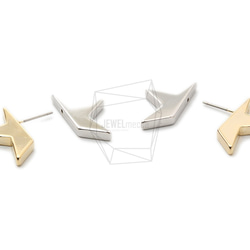 ERG-1458-GR【1セット】スターピアスセット,Star Earring Post,Clutch SET 3枚目の画像