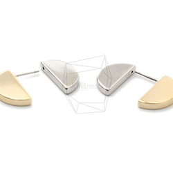 ERG-1460-GR [1套]圓形耳環套裝，圓形耳環柱，手拿包套裝 第3張的照片
