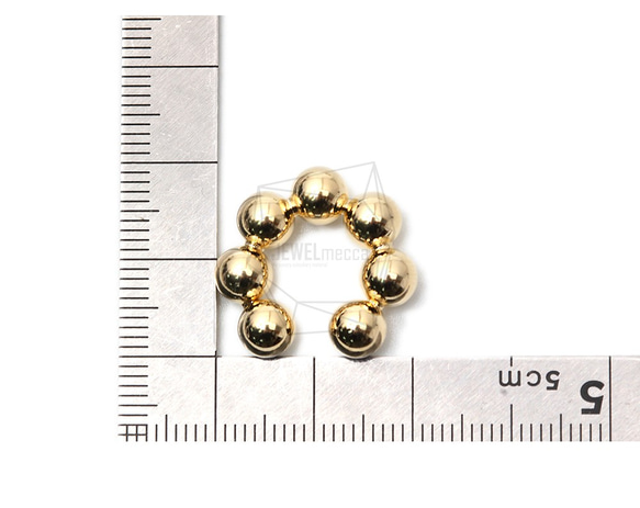 ERG-1461-G【2個入り】ラウンドボールイヤーカフ/Round ball Earcuffs Earrings 5枚目の画像