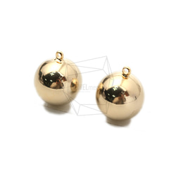 PDT-2354-G【2個入り】ボールペンダント,Ball Pendant,16mm 2枚目の画像