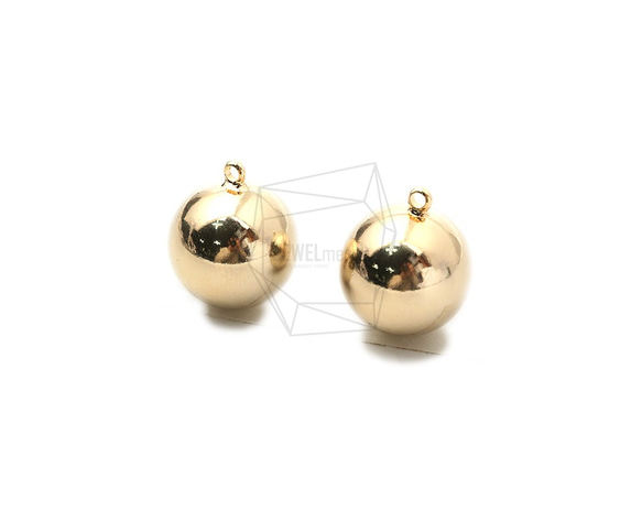 PDT-2354-G【2個入り】ボールペンダント,Ball Pendant,16mm 3枚目の画像