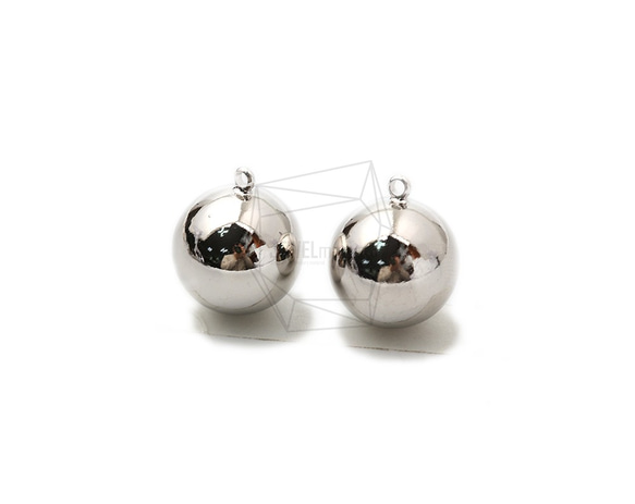 PDT-2354-R【2個入り】ボールペンダント,Ball Pendant,16mm 3枚目の画像