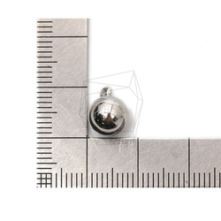 PDT-2356-R【4個入り】ボールペンダント,Ball Pendant,8mm 5枚目の画像