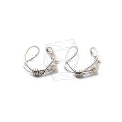 ERG-1483-R【2個入り】ラウンドイヤーカフ/Round Earcuffs Earrings/14mm X 14m 1枚目の画像