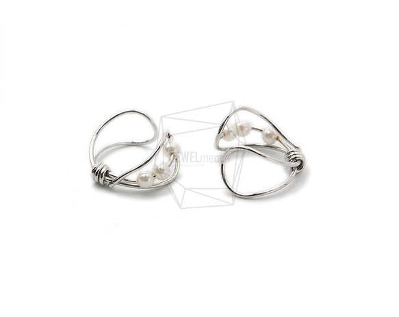 ERG-1483-R【2個入り】ラウンドイヤーカフ/Round Earcuffs Earrings/14mm X 14m 3枚目の画像