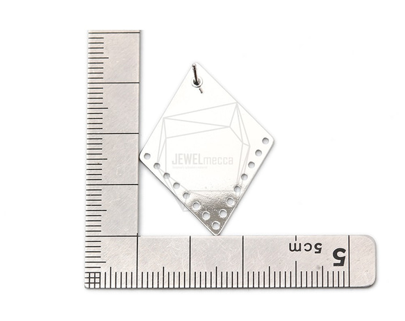 ERG-1484-R【2個入り】ロンバスピアス,Rhombus Post Earring/26mm X 34mm 5枚目の画像