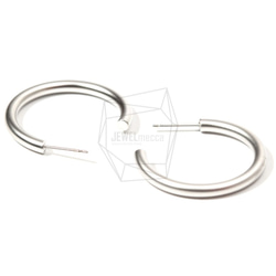 ERG-722-MR [2 件] 圓形耳環，圓形耳柱 / 25mm x 30mm 第3張的照片