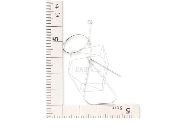 ERG-1495-R [4個]線刺吊墜，線耳墜飾 第4張的照片