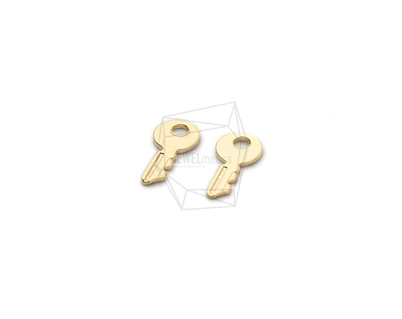 PDT-2363-G【2個入り】鍵,クラシックキーペンダント,Classic Key Pendant 2枚目の画像