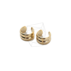 ERG-1506-G【2個入り】ブラシラウンドイヤーカフ/Brushed Round Earcuffs Earrings 2枚目の画像