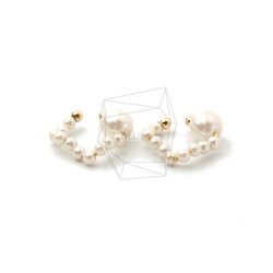 ERG-1513-G【2個入り】ラウンドイヤーカフ/Round Earcuffs Earrings/16mm X 19m 1枚目の画像