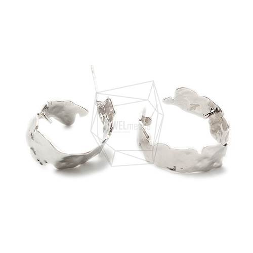 ERG-1519-R【2個入り】ウェービー バーピアス,Wave Bar Hammered 