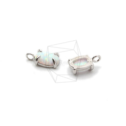 PDT-2370-R【2個入り】オパールペンダント ,Synthetic opal Pendant 3枚目の画像